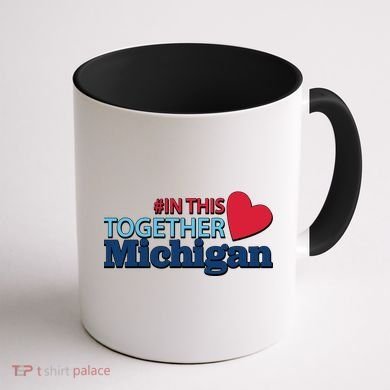 Hashtag In This Together Michigan Coffee Mug back