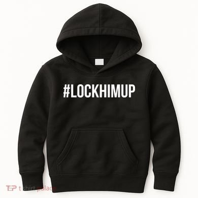 Hashtag Lock Him Up #lockhimup Kids Hoodie