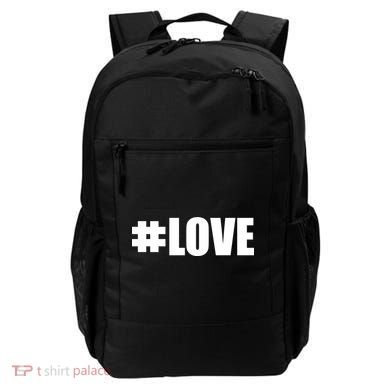 Hashtag Love #Love Valentine's Day Logo Backpack