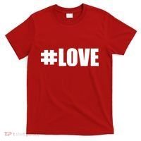 Hashtag Love #Love Valentine's Day Logo T-Shirt thumb 0