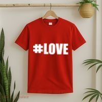 Hashtag Love #Love Valentine's Day Logo T-Shirt thumb 2