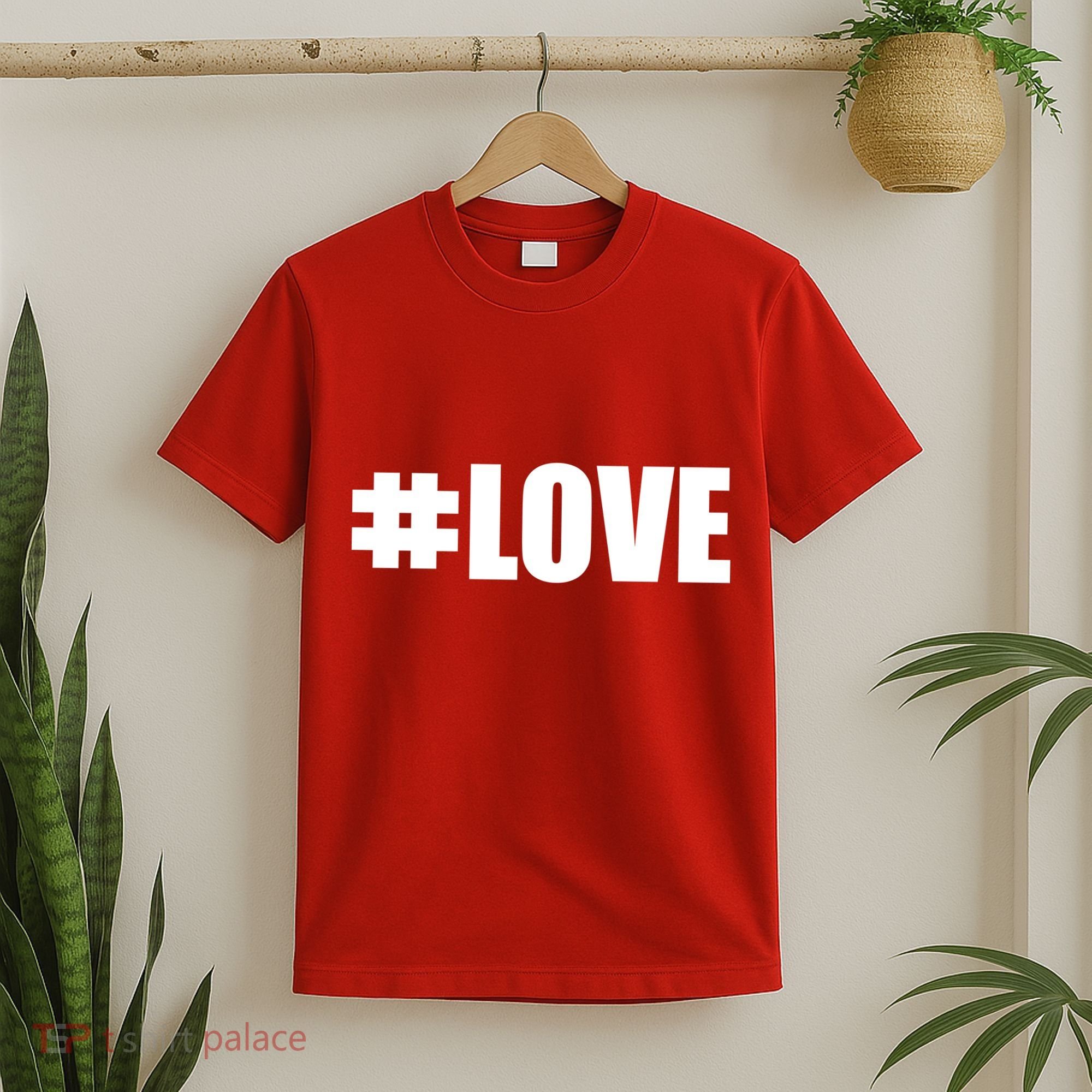 Hashtag Love #Love Valentine's Day Logo T-Shirt