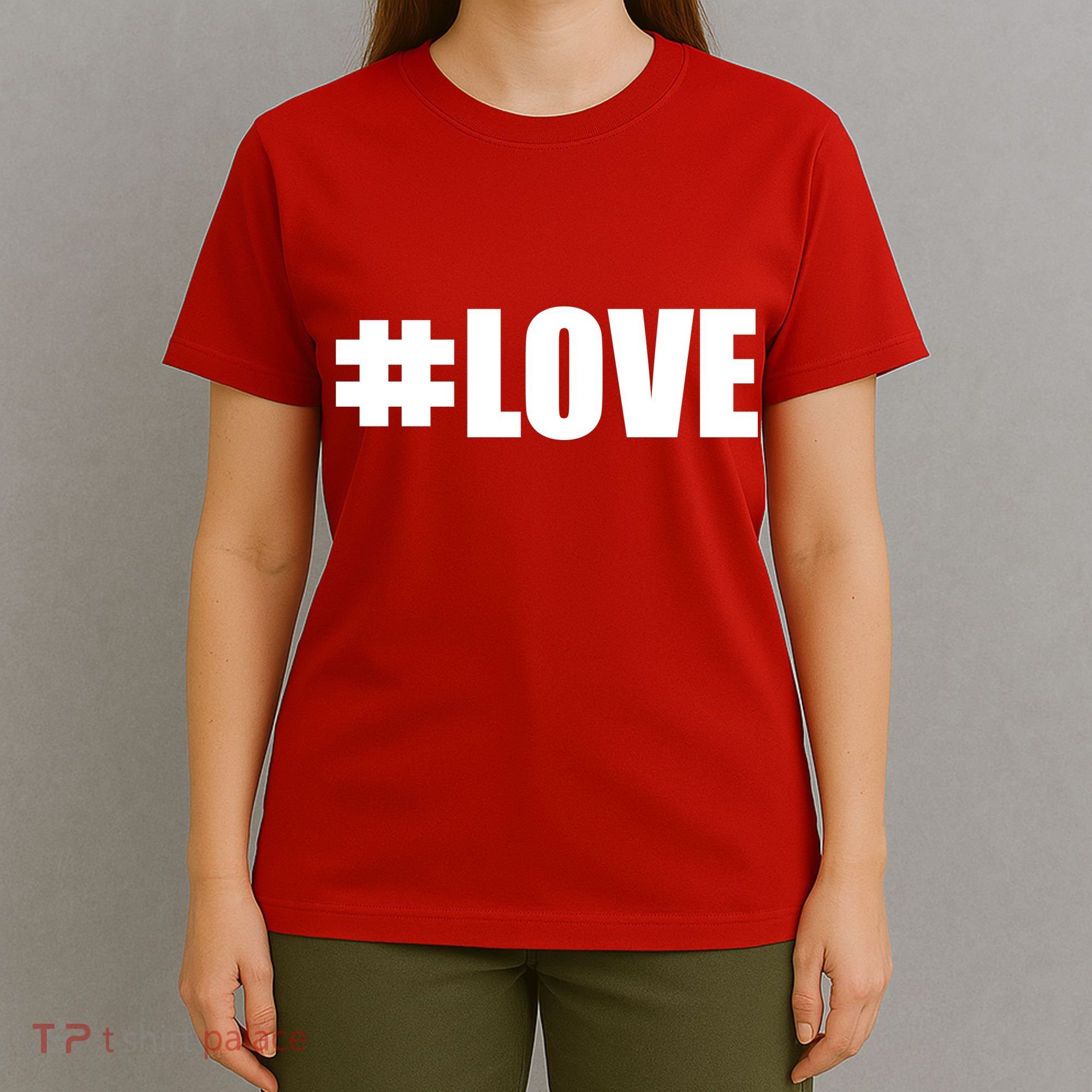 Hashtag Love #Love Valentine's Day Logo T-Shirt
