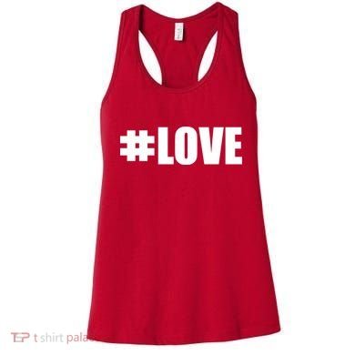 Hashtag Love #Love Valentine's Day Logo Women's Tank Top