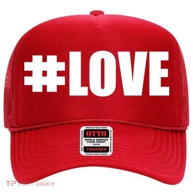 Hashtag Love #Love Valentine's Day Logo Hat