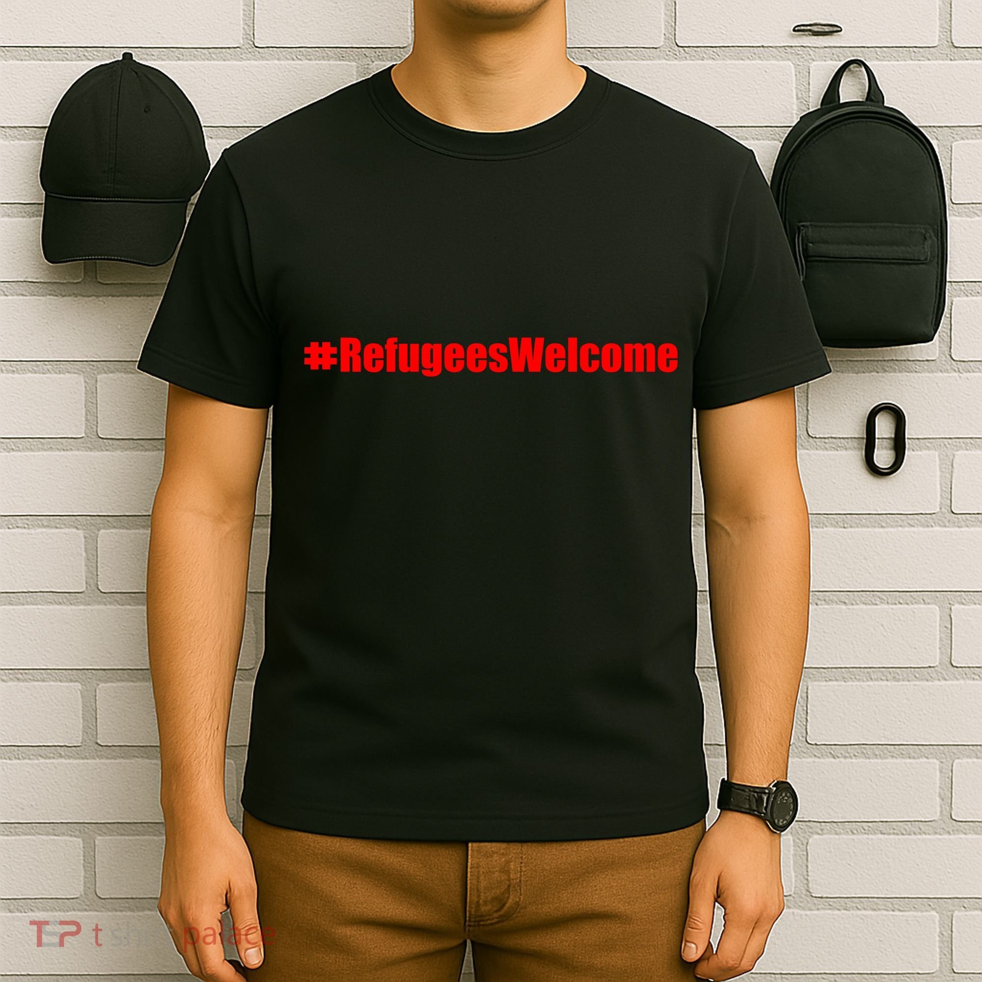 Hashtag Refugees Welcome Anti Travel Ban T-Shirt