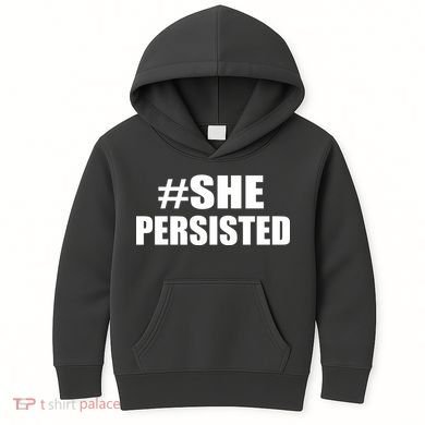 Hashtag She Persisted Kids Hoodie