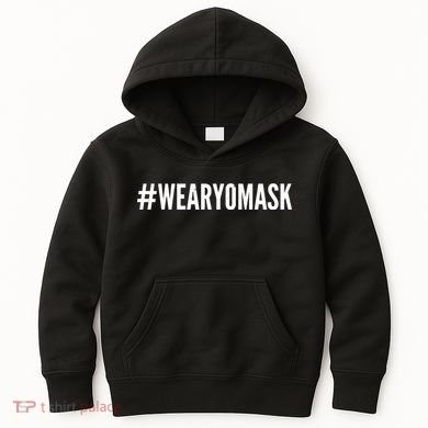 Hashtag Wear Yo Mask Kids Hoodie