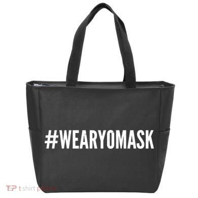 Hashtag Wear Yo Mask Tote Bag