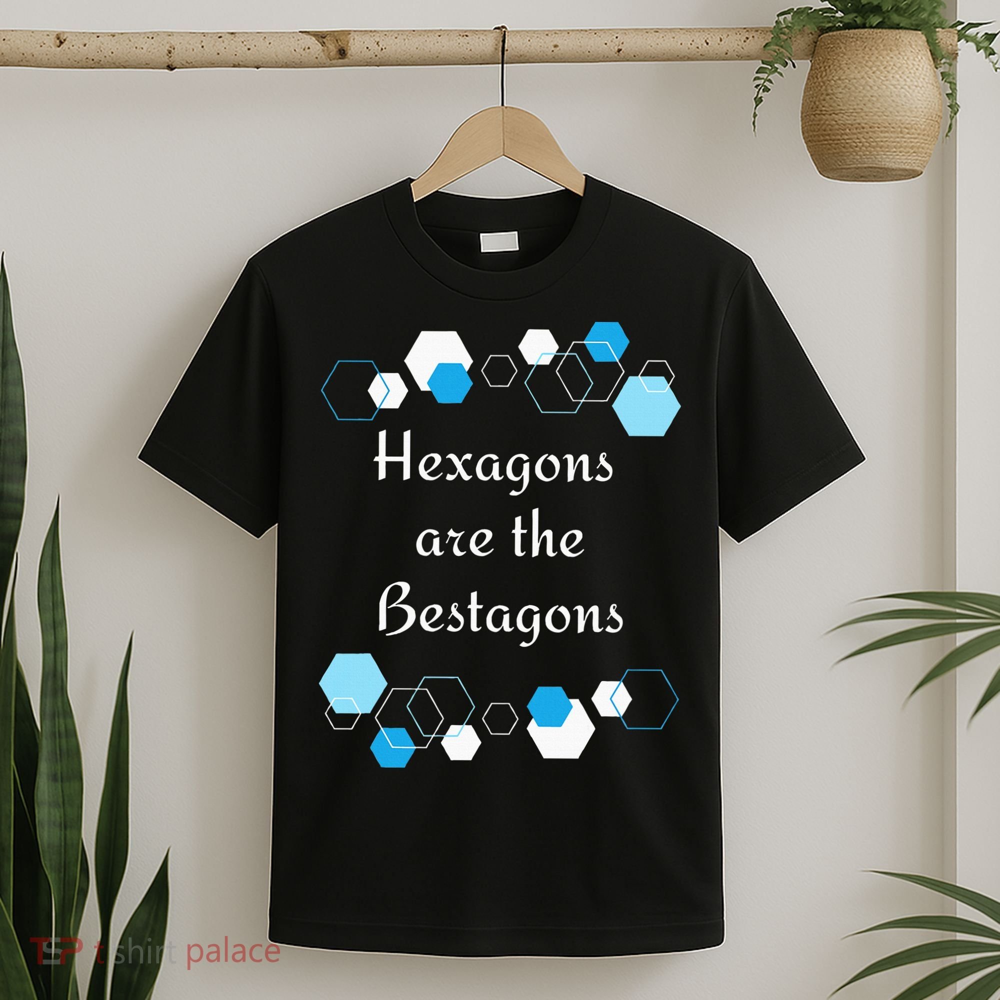 Hexagons are the Bestagons! Geometry Math Teacher Funny Fun T-Shirt