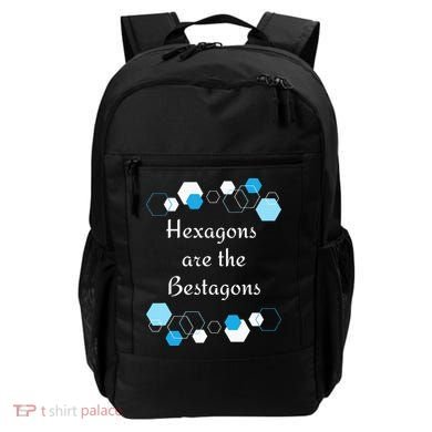 Hexagons are the Bestagons! Geometry Math Teacher Funny Fun Backpack