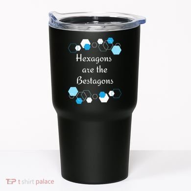 Hexagons are the Bestagons! Geometry Math Teacher Funny Fun Tumbler