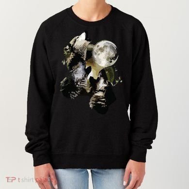 Howling At The Moon Wolves Wolf Animal Women's Sweatshirt