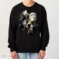 Howling At The Moon Wolves Wolf Animal Women's Sweatshirt thumb 0