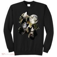 Howling At The Moon Wolves Wolf Animal Sweatshirt thumb 0