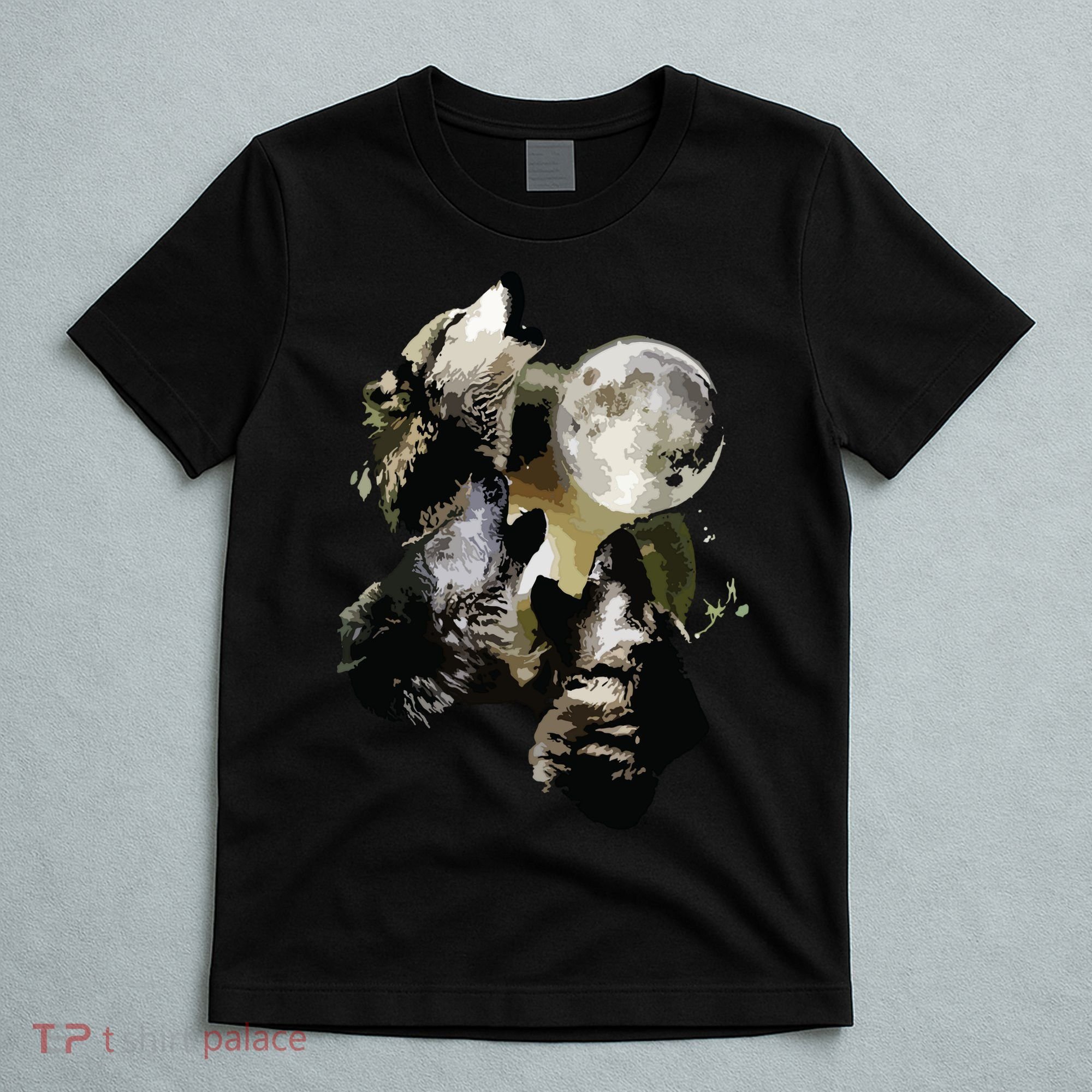 Howling At The Moon Wolves Wolf Animal T-Shirt