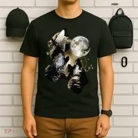 Howling At The Moon Wolves Wolf Animal T-Shirt thumb 6