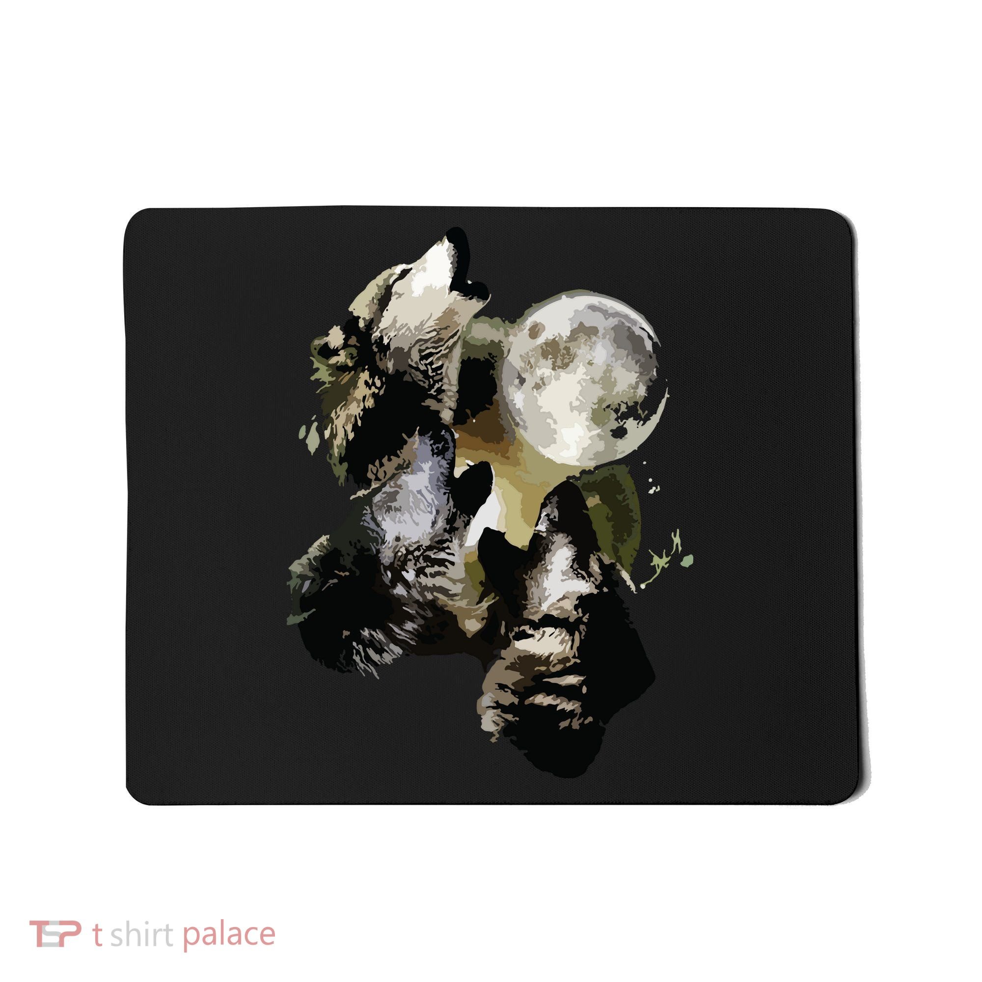 Howling At The Moon Wolves Wolf Animal Mousepad