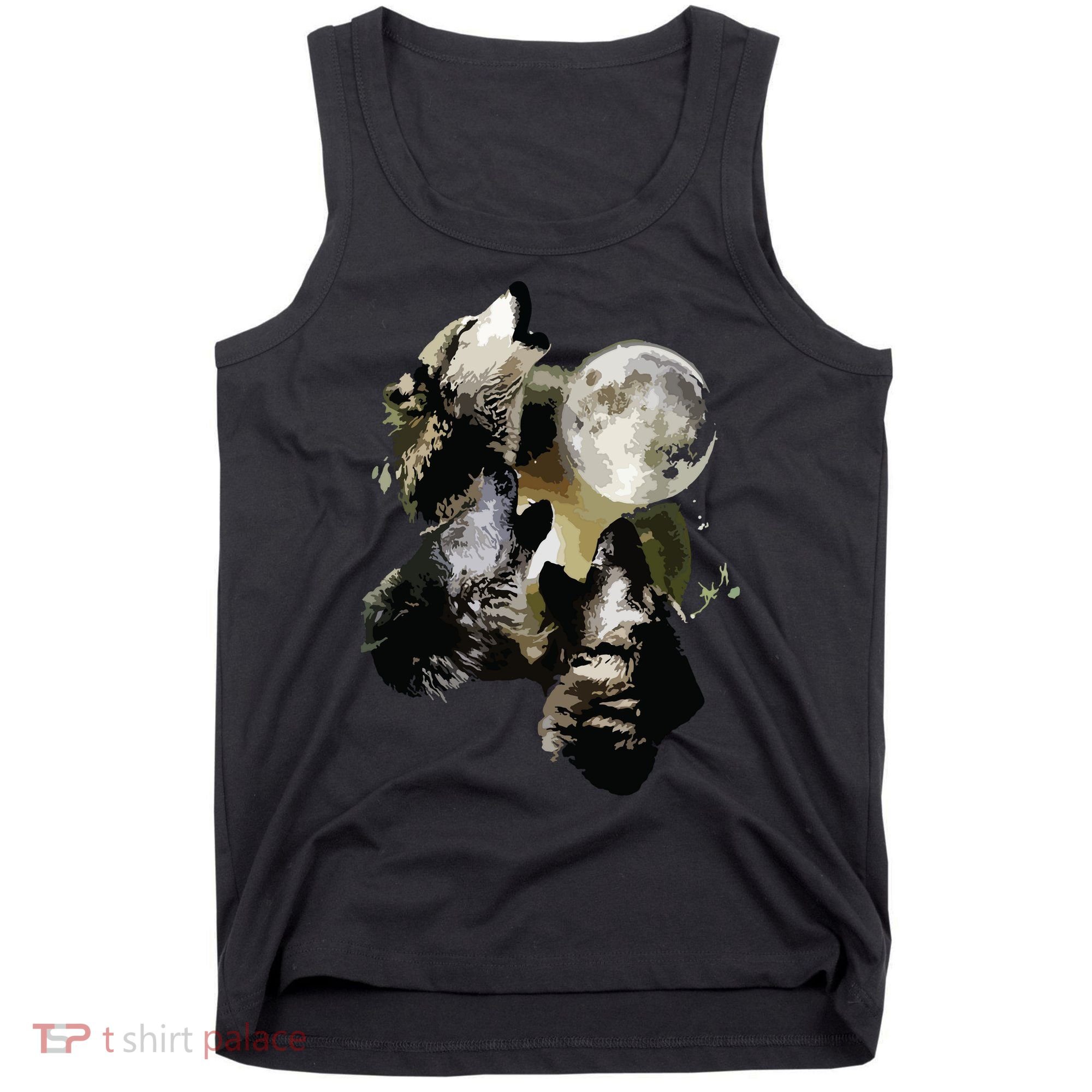 Howling At The Moon Wolves Wolf Animal Tank Top