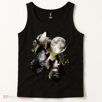 Howling At The Moon Wolves Wolf Animal Tank Top thumb 2