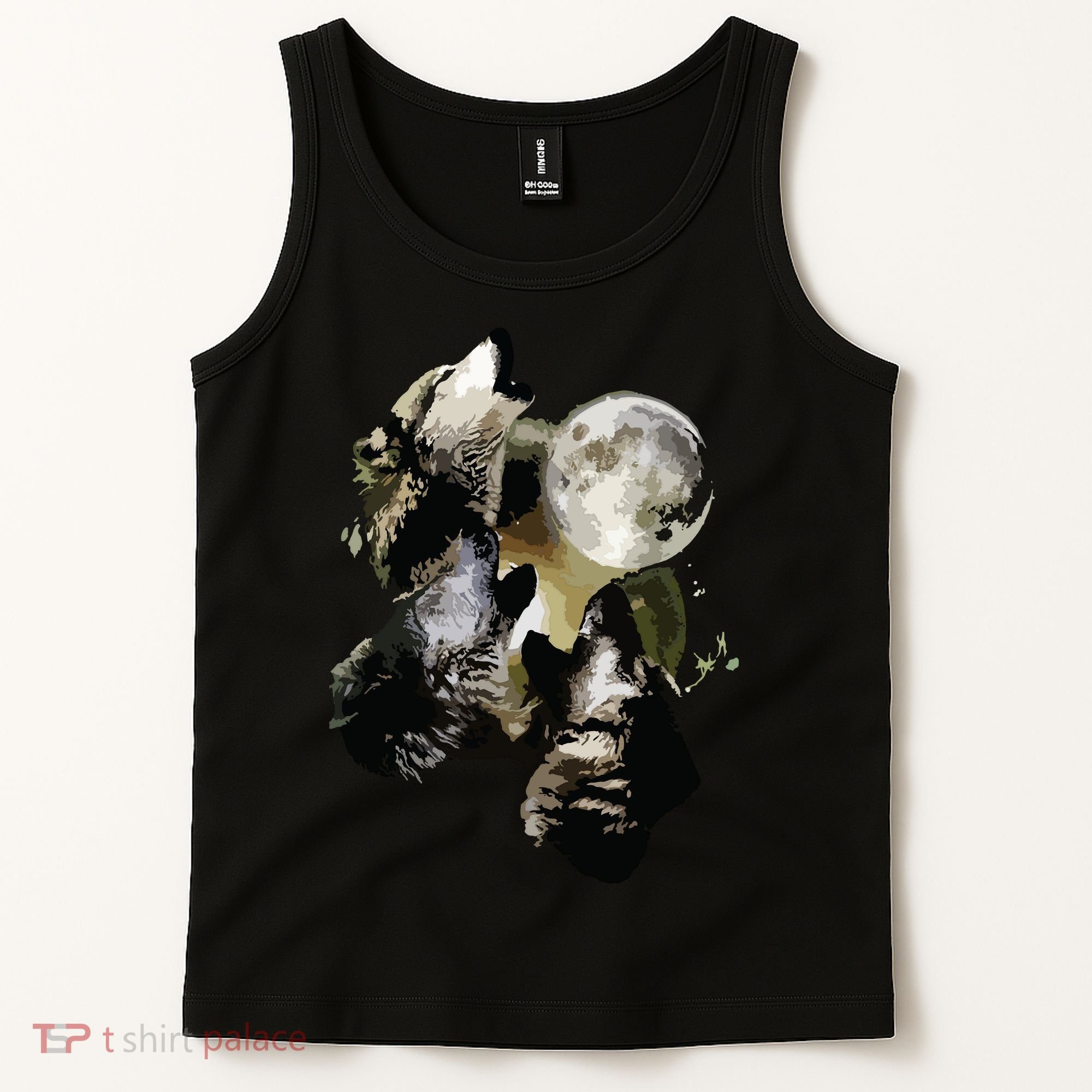 Howling At The Moon Wolves Wolf Animal Tank Top