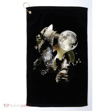 Howling At The Moon Wolves Wolf Animal Golf Towel