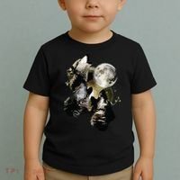 Howling At The Moon Wolves Wolf Animal Toddler T-Shirt thumb 2