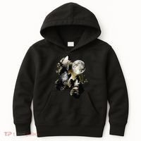 Howling At The Moon Wolves Wolf Animal Kids Hoodie thumb 0