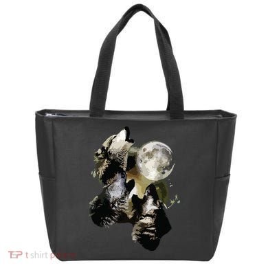 Howling At The Moon Wolves Wolf Animal Tote Bag