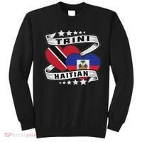 Haitian And Trini Half Trinidad & Tobago Haiti Flag Sweatshirt thumb 0