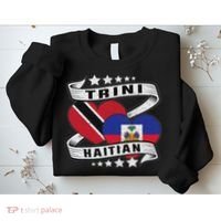 Haitian And Trini Half Trinidad & Tobago Haiti Flag Sweatshirt thumb 2