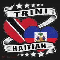 Haitian And Trini Half Trinidad & Tobago Haiti Flag Sweatshirt thumb 3