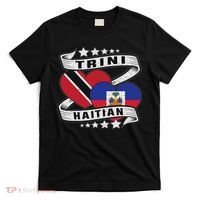 Haitian And Trini Half Trinidad & Tobago Haiti Flag T-Shirt thumb 0