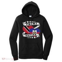Haitian And Trini Half Trinidad & Tobago Haiti Flag Women's Hoodie thumb 0