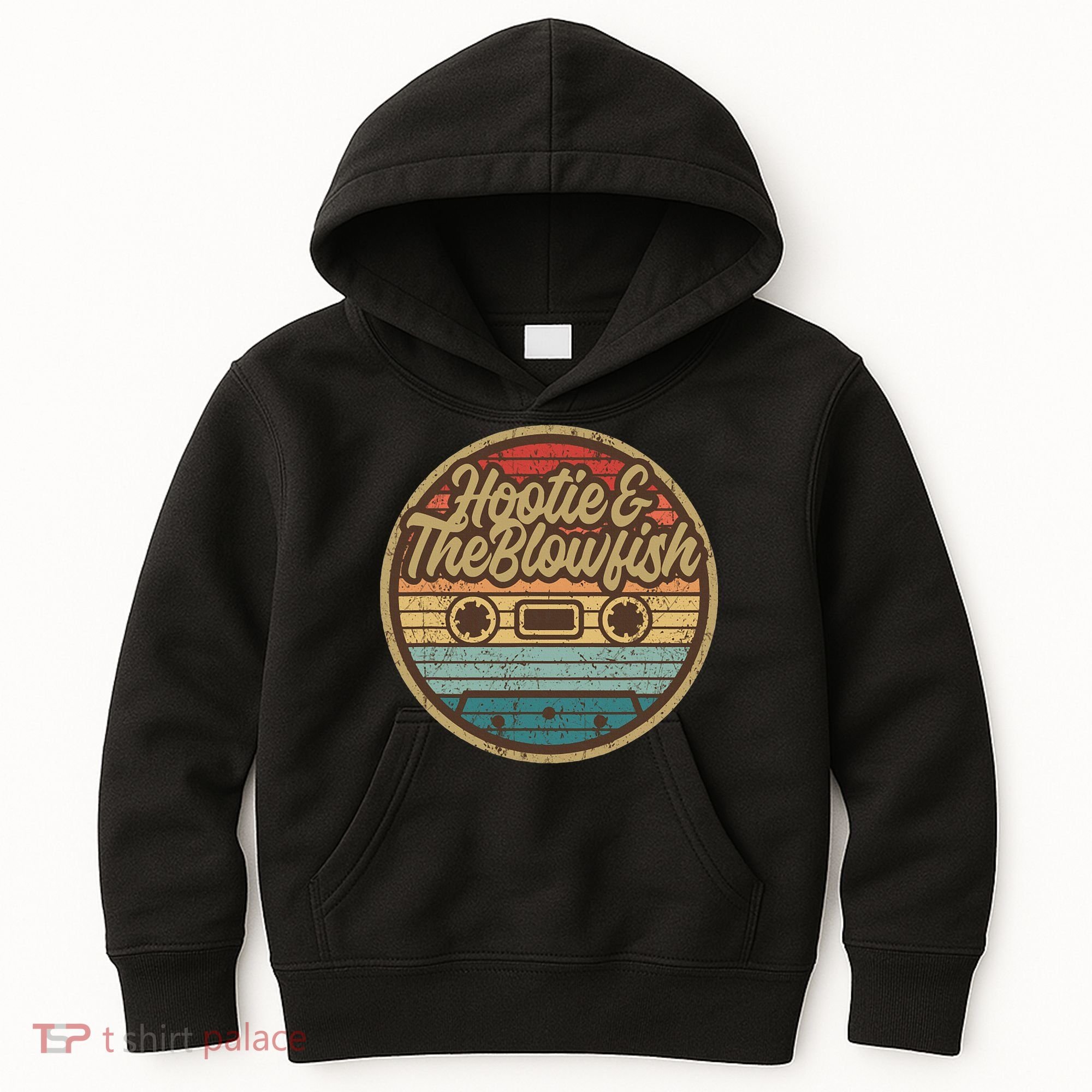 Hootie And The Blow Retro Cassette Musician Kids Hoodie