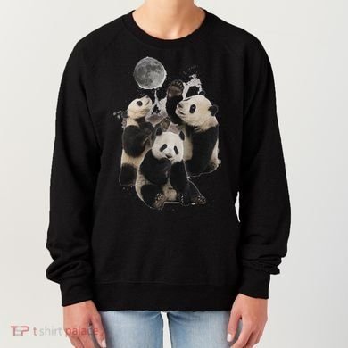 Howling At The Moon Funny Panda Panda Women's Sweatshirt