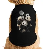 Howling At The Moon Funny Panda Panda Doggie Tank thumb 0