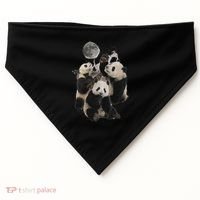 Howling At The Moon Funny Panda Panda USA-Made Doggie Bandana thumb 0