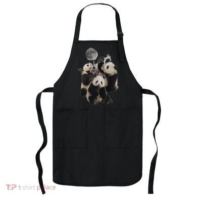 Howling At The Moon Funny Panda Panda Apron