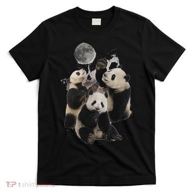 Howling At The Moon Funny Panda Panda T-Shirt