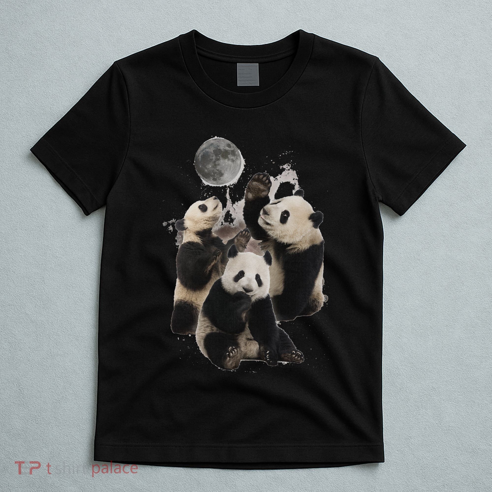 Howling At The Moon Funny Panda Panda T-Shirt