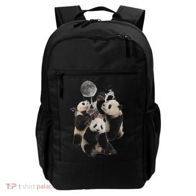 Howling At The Moon Funny Panda Panda Backpack