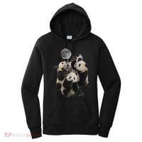 Howling At The Moon Funny Panda Panda Women's Hoodie thumb 0