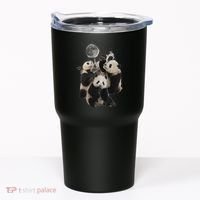 Howling At The Moon Funny Panda Panda Tumbler thumb 0