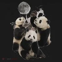 Howling At The Moon Funny Panda Panda Toddler Hoodie thumb 2