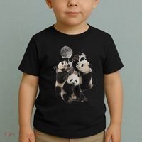 Howling At The Moon Funny Panda Panda Toddler T-Shirt thumb 2