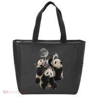 Howling At The Moon Funny Panda Panda Tote Bag thumb 0