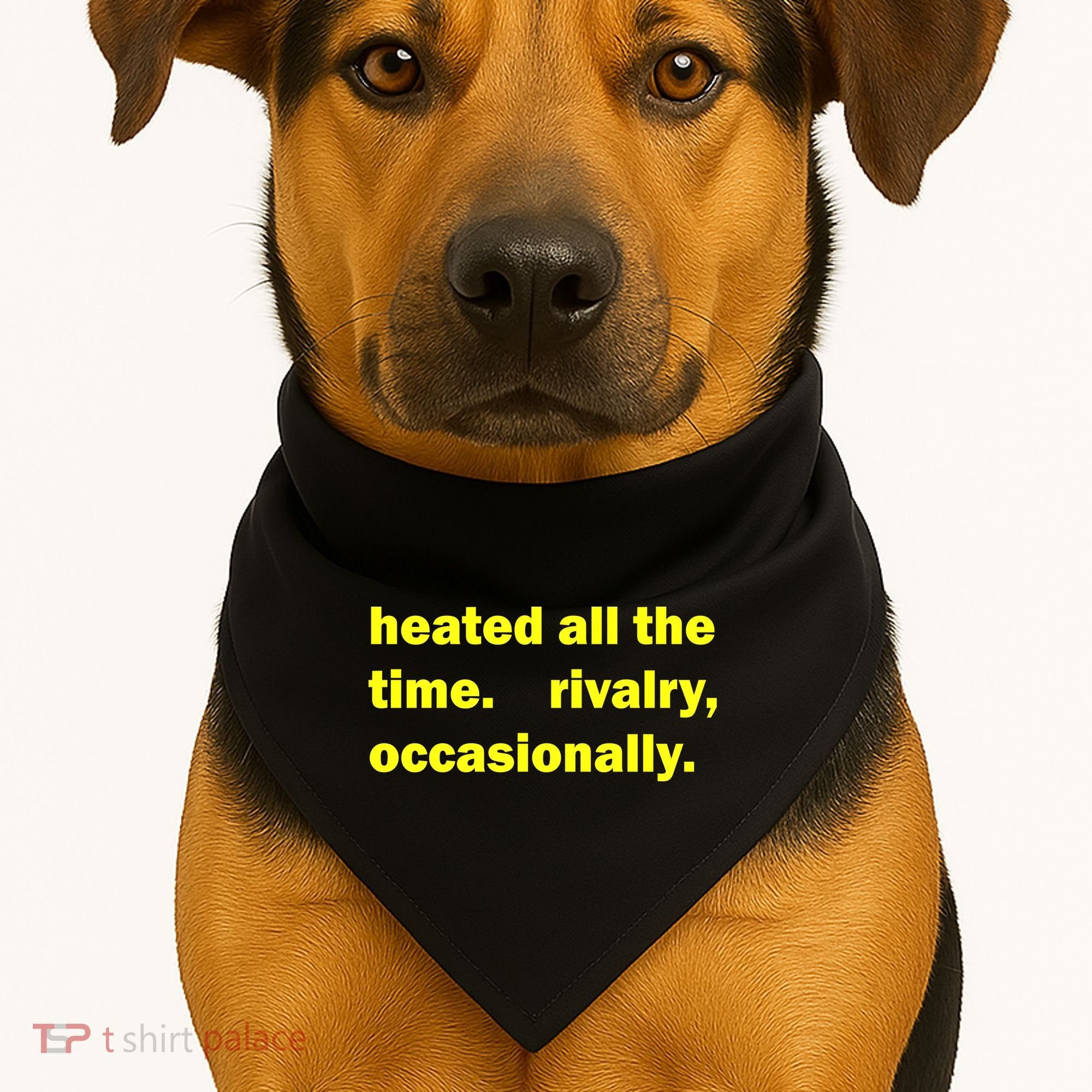 Heated All The Time Rivalry Occasionally USA-Made Doggie Bandana