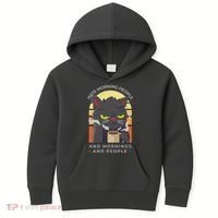 Hate Morning People Cat Funny Kids Hoodie thumb 0