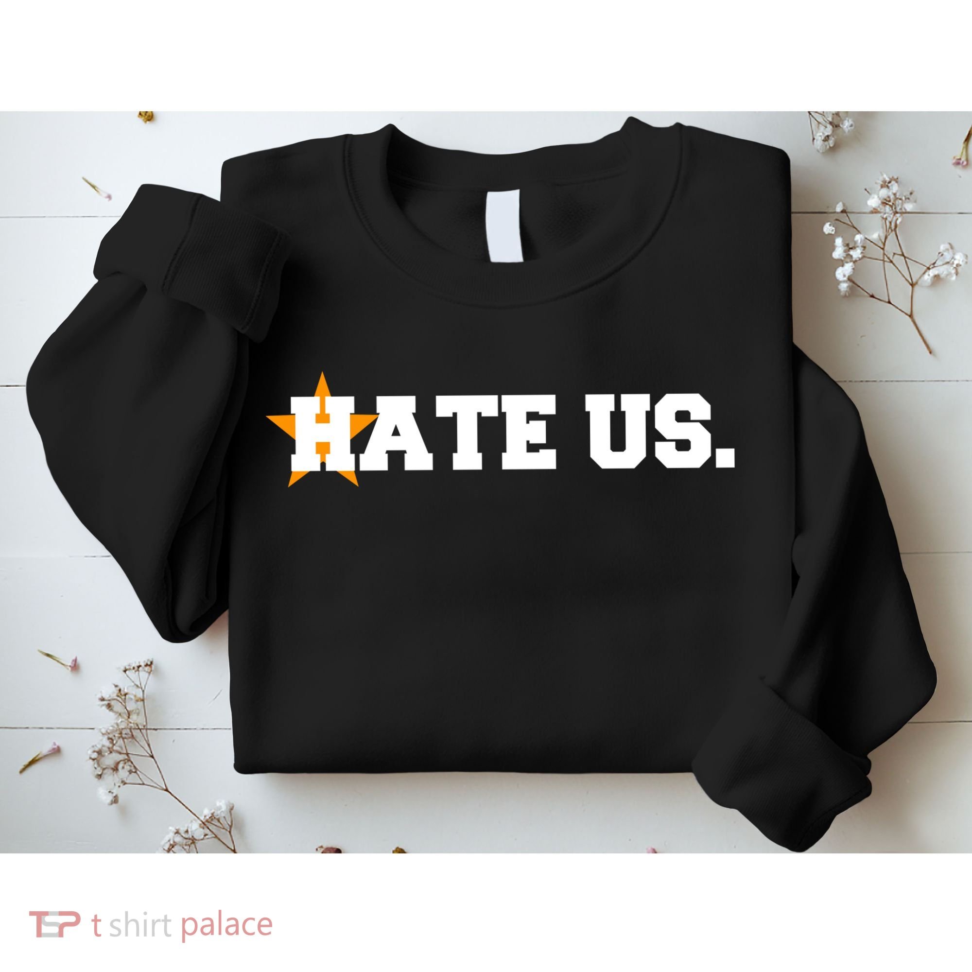 Hate Us Houston Baseball Star Sweatshirt